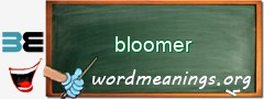 WordMeaning blackboard for bloomer